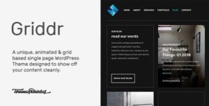 Griddr WordPress Theme