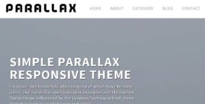 Parallax Responsive Premium WordPress Theme