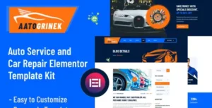 Aatogrinek - Auto Service & Car Repair Elementor Template Kit