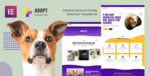 Adopt - Adoption Service & Charity Elementor Template Kit