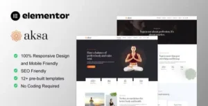 Aksa - Yoga Teacher & Studio Elementor Template Kit