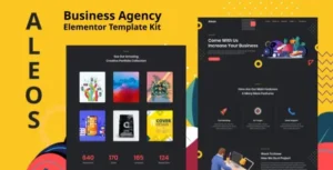 Aleos - Business Agency Elementor Template Kit