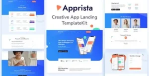 Apprista - Creative App Landing Elementor Template Kit