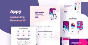 Appy - SaaS & App Landing Page Elementor Template Kit