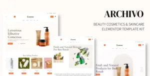 Archivo - Beauty Cosmetics & Skincare Elementor Template Kit