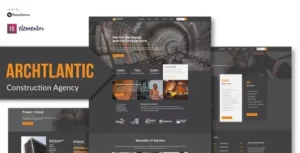 Archtlantic - Construction Agency Elementor Template Kit