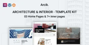 Arcik - Architecture & Interior Elementor Template Kit