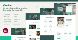 Artion Content Copywriting Services Elementor Template Kit