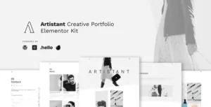 Artistant - Creative Photography Portfolio Elementor Template Kit