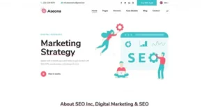 Aseona SEO Digital Marketing Elementor Template Kit