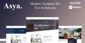 Asya - Modern Architecture Elementor Template Kit