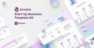 Avviare Start Up Business Elementor Template Kit