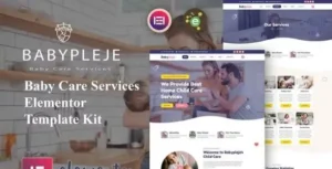 Babypleje - Baby Care Services Elementor Template Kit