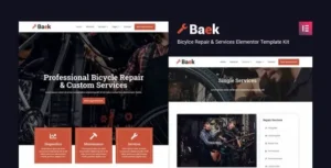 Baek - Bicycle Repair & Service Elementor Template Kit