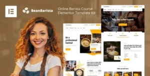 Bean Barista - Online Barista Course Elementor Template Kit