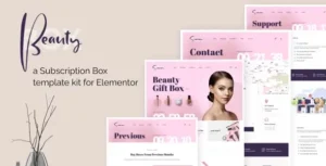 BeautyBox - Subscription Box Elementor Template Kit