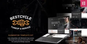 Bestcycle Bicycle Repair & Service Elementor Template Kit