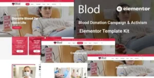 Blod - Blood Drive & Donation Campaigns Elementor Template Kit