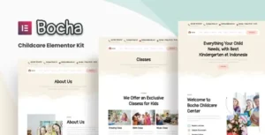 Bocha - Childcare Elementor Template Kit