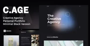 C.AGE - Creative Agency Personal Portfolio Elementor Template Kit