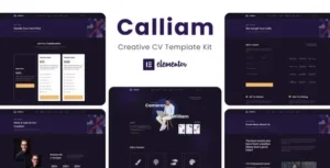 Calliam - Creative CV Elementor Template Kit