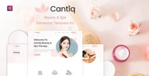 Cantiq - Beauty Spa Salon Therapy Elementor Template Kit