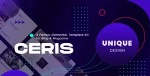 Ceris - Blog & Magazine Elementor Template Kit