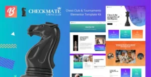 CheckMate - Chess Club & Tournaments Elementor Template Kit