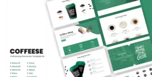 Coffesse Cafe & Coffee Shop Elementor Template Kit