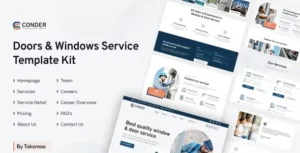 Conder Doors & Windows Service Elementor Template Kit