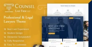 Counsel - Law Firm Elementor Template Kit