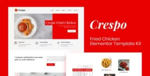 Crespo - Fast Food Restaurant Elementor Template Kit