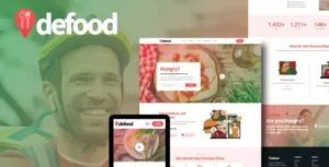 DeFood - Food Delivery Elementor Template Kit