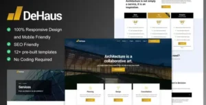 Dehaus - Interior Design & Architecture Elementor Template Kit