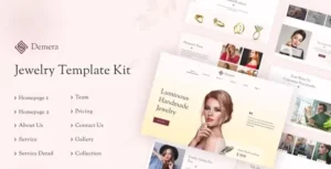 Demera - Jewelry Manufacturer & Store Elementor Template Kit