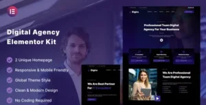 Digira - Digital Agency Services Elementor Template Kit