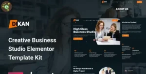 Dikan - Creative Business Studio Elementor Template Kit