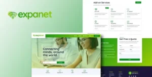 Expanet - Broadband & Internet Services Elementor Template Kit