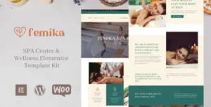 Femika - Spa Center & Wellness Elementor Template Kit