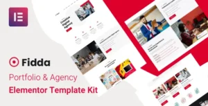 Fidda - Portfolio & Agency Elementor Template Kit