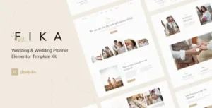 Fika - Wedding & Wedding Planner Elementor Template Kit