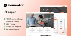 FinaPlan - Finance & Investment Elementor Template Kit