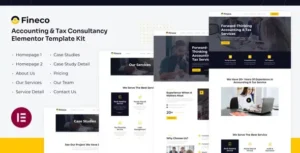 Fineco Accounting & Tax Consultancy Services Elementor Template Kit
