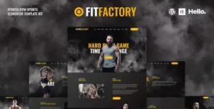 Fit Factory - Fitness Gym Elementor Template Kit