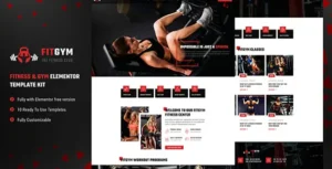 FitGym - Fitness & Gym Elementor Template Kit