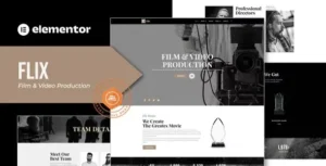 Flix - Film & Video Production Elementor Template Kit