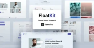 FloatKit - Personal Resume Elementor Template Kit