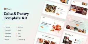 Floury Cake & Pastry Elementor Template Kit