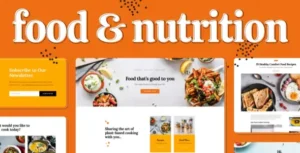 Food & Nutrition Elementor Template Kit