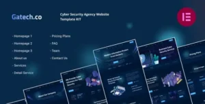 Gatech Cyber Security & IT Management Elementor Template Kit